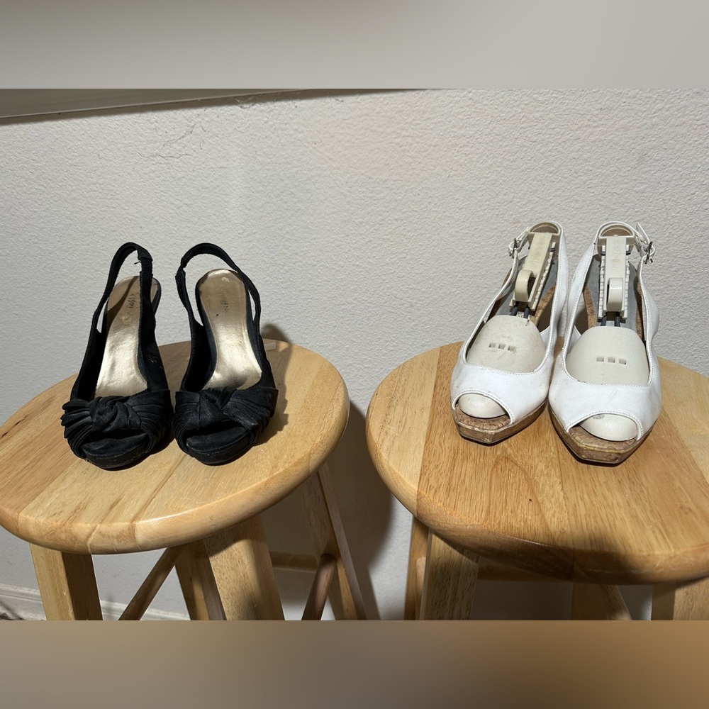 Fioni shoes | Platform heels Sling back slides | size 6
